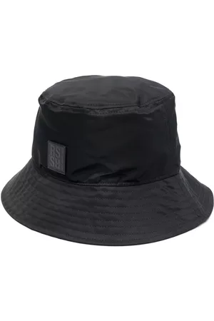 RAF SIMONS Men Hats - Logo-patch nylon bucket hat - Black