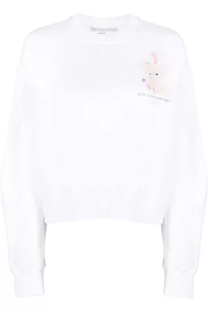 Stella McCartney Graphic-print cotton sweatshirt - White