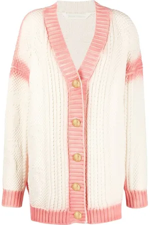 Palm Angels Spray paint-effect logo-print cardigan