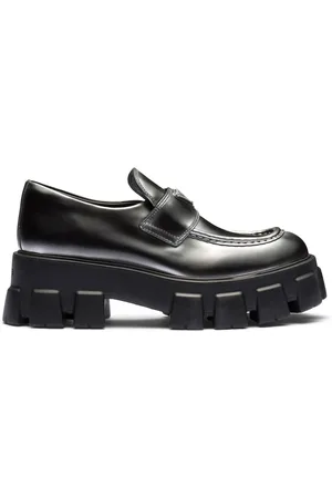 Prada Moonlith ombré-effect leather loafers