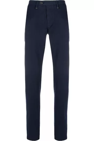 CANALI Men Skinny Pants - Slim-cut trousers - Blue