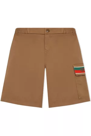 Gucci Shorts - Side-stripe logo track shorts - Brown