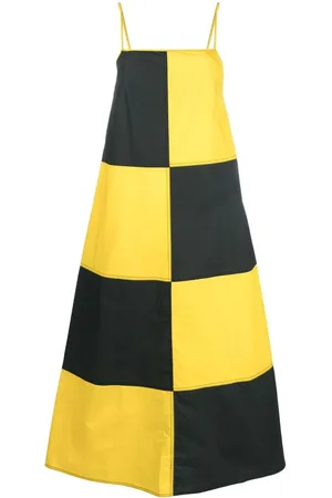 SUNNEI Checkerboard-print midi dress