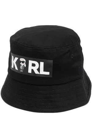 Karl Lagerfeld Ikonik Karl-print bucket hat - Black
