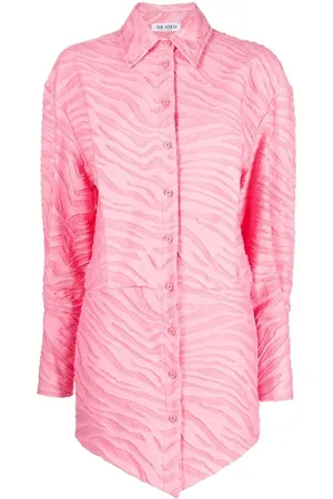 The Attico Silvye zebra-patterned shirt dress