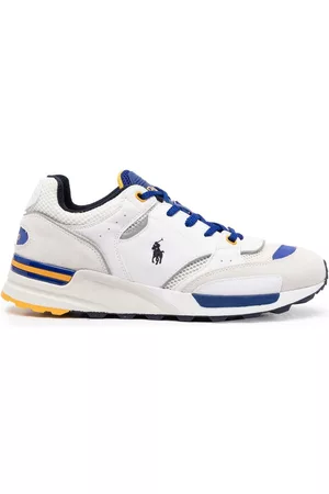 Ralph Lauren Men Low Top Sneakers - Polo Pony panelled sneakers - White