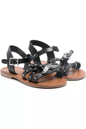 MONNALISA Stud-detail sandals - Black