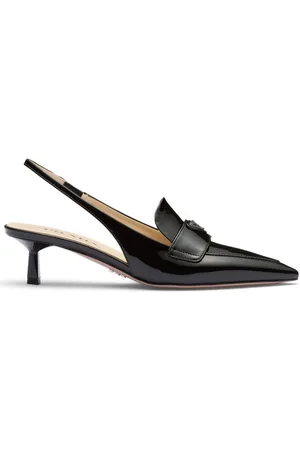 Prada Patent leather slingback pumps