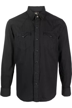 Ralph Lauren Men Shirts - Heritage front press-stud fastening shirt - Black