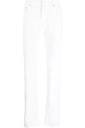 Jacob Cohen Straight-leg slim-fit trousers - White