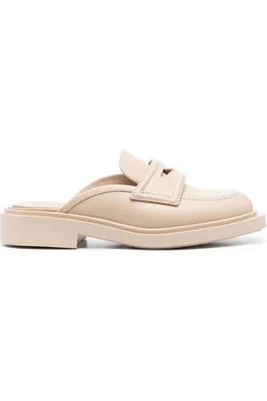 3Juin Almond-toe leather mules
