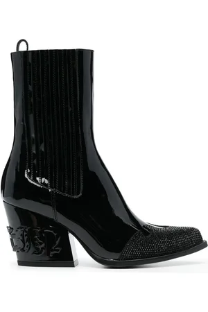 Philipp Plein Crystal-embellished boots