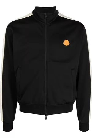 Moncler Men Sports Jackets - Side-stripe track jacket - Black