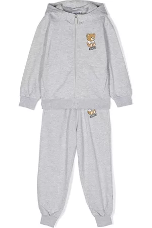 Moschino Tracksuits - Teddy Bear cotton tracksuit set - Grey