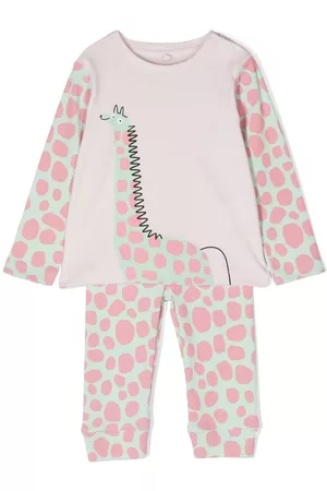 Stella McCartney Giraffe-print trouser set - Pink