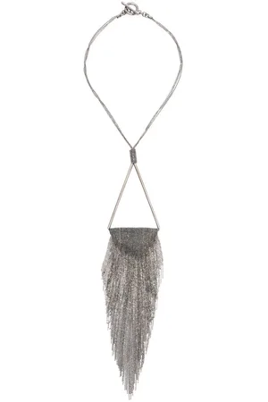 Fabiana Filippi Metallic fringed necklace