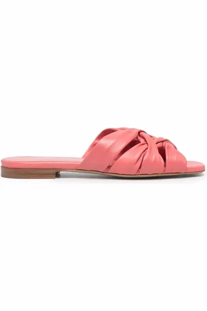 Emporio Armani Flat leather slides