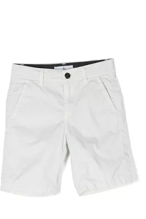 Stone Island Logo-patch casual shorts - White