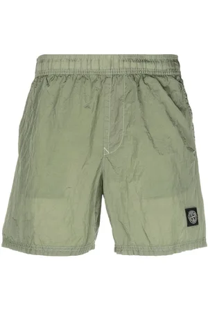 Stone Island Compass-patch swim shorts