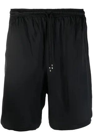 LANEUS Elasticated-waistband cotton shorts