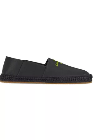 Salvatore Ferragamo Soft leather espadrilles - Black