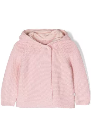 Stella McCartney Button-up hooded knitted jacket - Pink