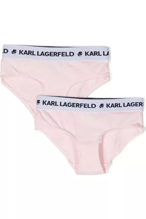 Karl Lagerfeld Two-pack logo-print briefs - Pink