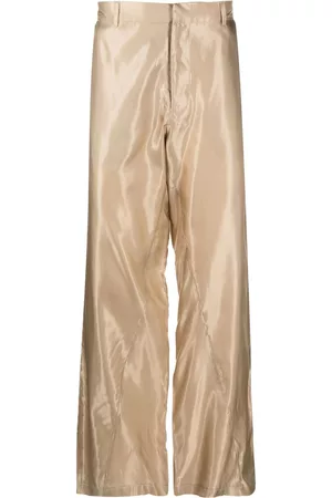 Bianca Saunders Wide-leg silk trousers - Neutrals