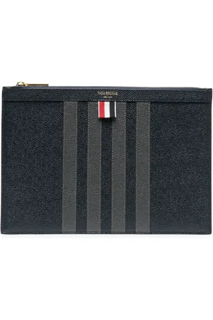 Thom Browne Small 4-Bar stripe document holder