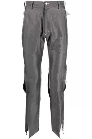 Sulvam Slim cut-out trousers - Grey
