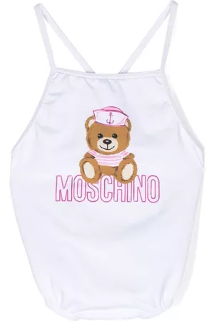 Moschino Swimsuits - Teddy Bear-print swimsuit - White