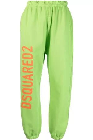 Dsquared2 Logo-print cotton track pants - Green