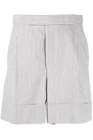 Thom Browne Seersucker striped tailored shorts