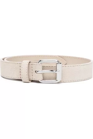 FAY KIDS Belts - Buckled leather belt - Neutrals