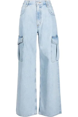 AGOLDE Wide-leg stonewashed jeans