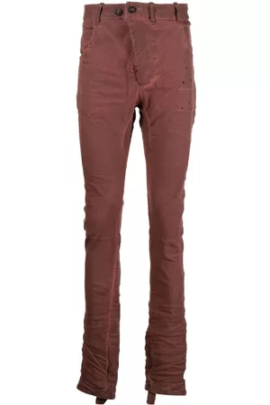 11 BY BORIS BIDJAN SABERI Slim-cut denim jeans - Red