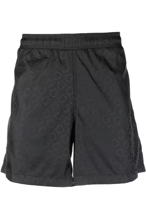 Moncler Men Swim Shorts - Logo-print swim shorts - Black
