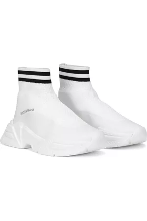 Dolce & Gabbana Sock-style ankle sneakers - White