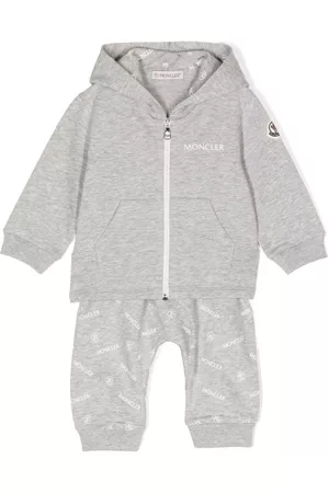 Moncler Sets - Logo-print cotton tracksuit set - Grey