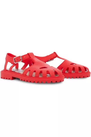 Burberry Vintage Check-lined rubber sandals - Red