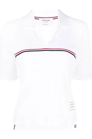 Thom Browne Ribbed cotton polo top