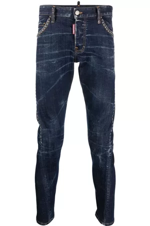 Dsquared2 Stud-embellished skinny jeans - Blue