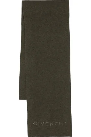 Givenchy Logo-embroidery wool scarf