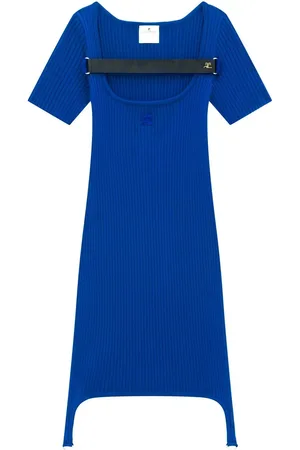 Courrèges Maille racer bretelles short dress