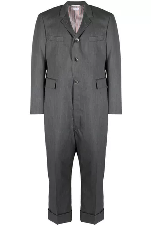 Thom Browne Button-front tailored jumpsuit - Grey
