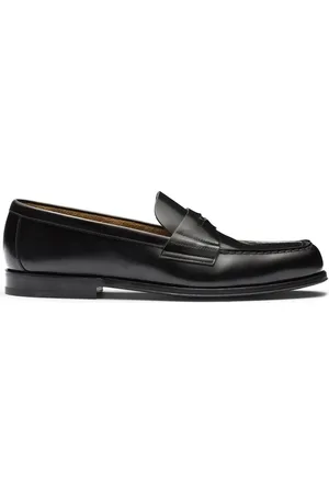 Prada Logo-plaque leather loafers