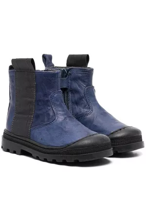 MONNALISA Ankle Boots - Colour-block ankle boots - Blue