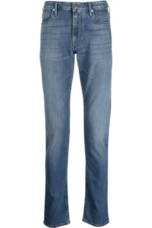 Emporio Armani Mid-rise slim-fit jeans