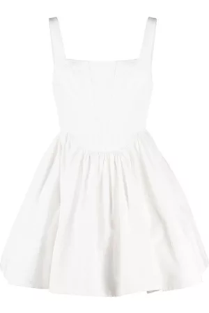 Staud Women Party mini dresses - Landscape flared minidress - White