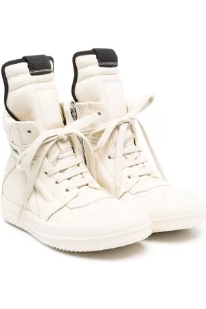 rick owens kids Boys High Top Sneakers - Padded-ankle high-top sneakers - Neutrals